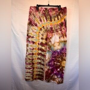 One of a kind hand dyed lounge pants size XL